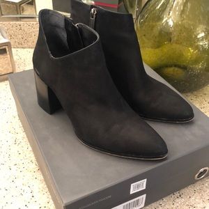 Vince Camuto black booties